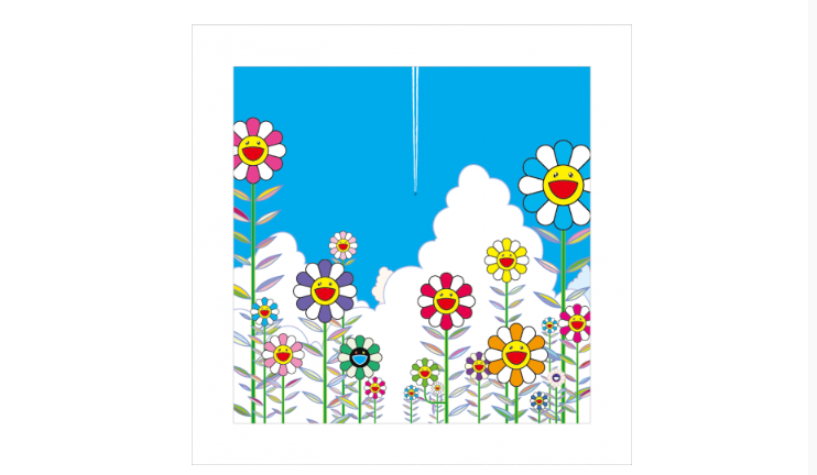 【転売ヤー注目】100枚限定 村上隆新作版画「夏の飛行機雲」抽選受付中 – NEET JAPAN