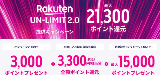 楽天モバイルポイント還元キャンペーン
